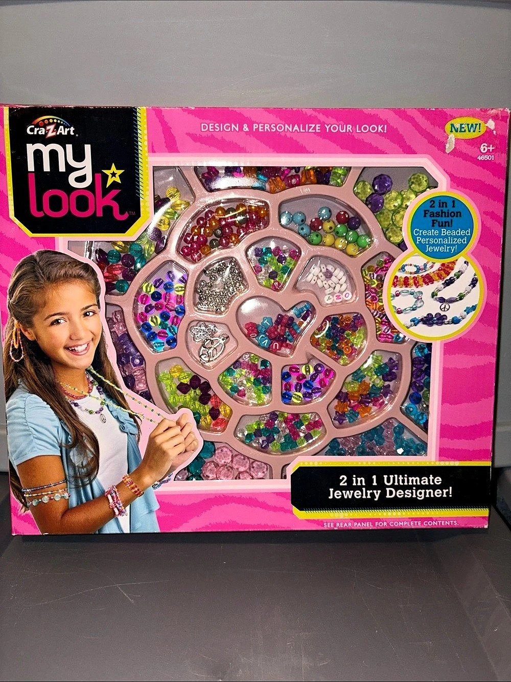 Cra-Z-Art My Look 2 in 1 Ultimate Jewelry Designer Kit & Alpha Beads Bundle